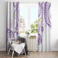 Polynesia Tribal Window Curtain Lilac Plumeria Tentacles LT7 - Polynesian Pride