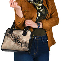 Bula Fiji Plumeria Tagimoucia Salusalu Beige Shoulder Handbag Kaiviti Masi - Polynesian Pride