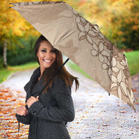 Bula Fiji Plumeria Tagimoucia Salusalu Beige Umbrella Kaiviti Masi - Polynesian Pride