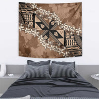 Bula Fiji Plumeria Tagimoucia Salusalu Mocha Tapestry Kaiviti Masi LT7 - Polynesian Pride