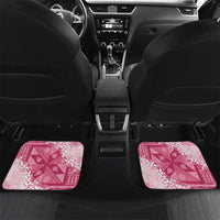 Bula Fiji Plumeria Tagimoucia Salusalu Pink Car Mats Kaiviti Masi - Polynesian Pride
