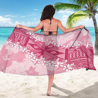 Bula Fiji Plumeria Tagimoucia Salusalu Pink Sarong Kaiviti Masi - Polynesian Pride