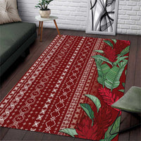 Women's Day Samoa Malu Tattoo Inspired Mix Teuila Area Rug Scarlet LT7 Scarlet - Polynesian Pride