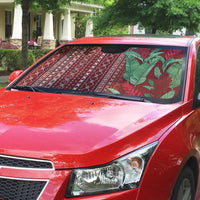 Women's Day Samoa Malu Tattoo Inspired Mix Teuila Auto Sun Shade Scarlet LT7 - Polynesian Pride
