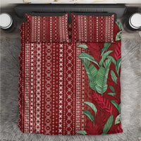 Women's Day Samoa Malu Tattoo Inspired Mix Teuila Bedding Set Scarlet LT7 Scarlet - Polynesian Pride