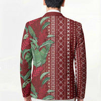 Women's Day Samoa Malu Tattoo Inspired Mix Teuila Blazer Scarlet LT7 - Polynesian Pride