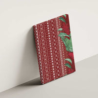Women's Day Samoa Malu Tattoo Inspired Mix Teuila Canvas Wall Art Scarlet LT7 - Polynesian Pride