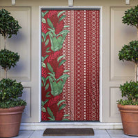 Women's Day Samoa Malu Tattoo Inspired Mix Teuila Door Cover Scarlet LT7 Scarlet - Polynesian Pride