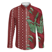 Women's Day Samoa Malu Tattoo Inspired Mix Teuila Family Matching Puletasi and Hawaiian Shirt Scarlet