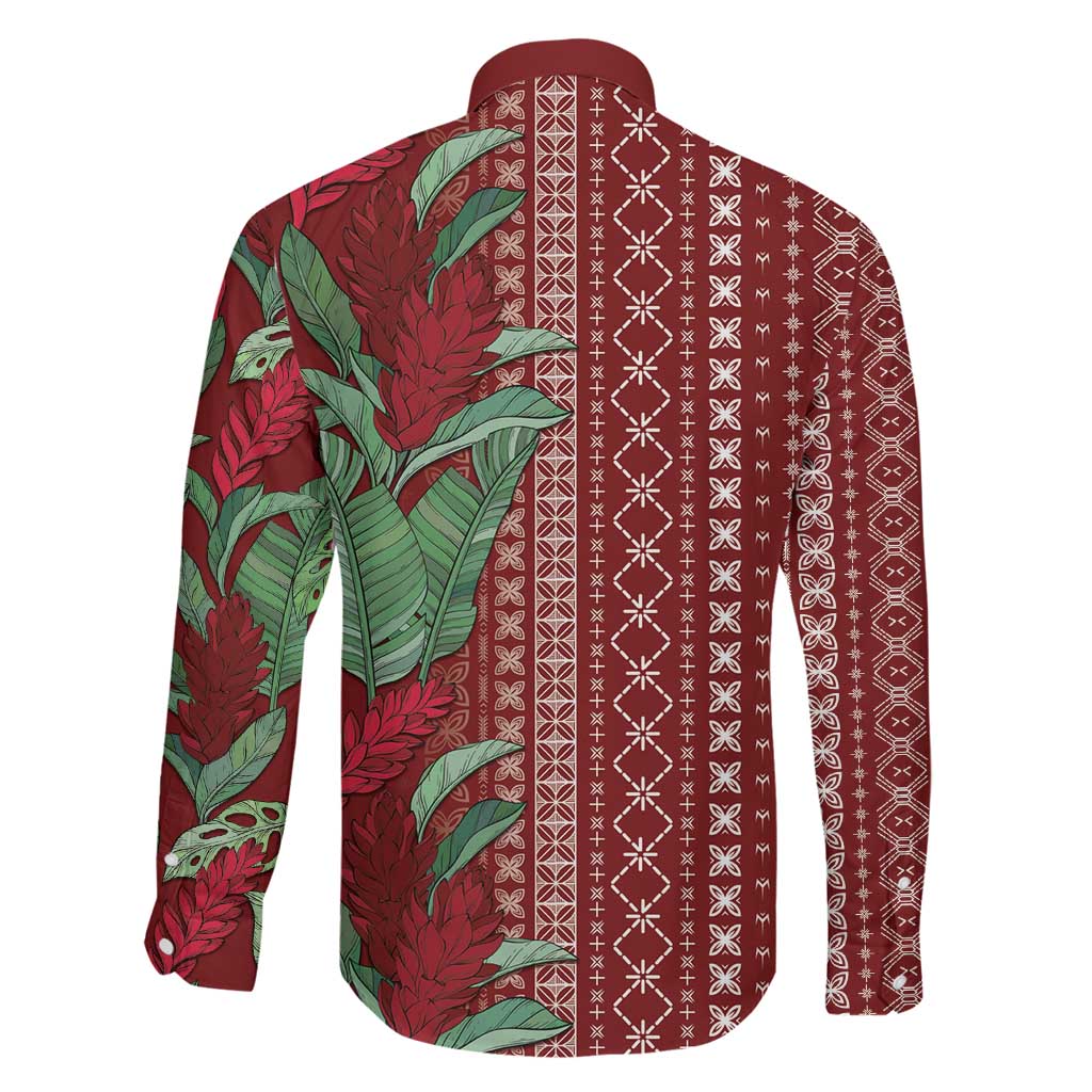 Women's Day Samoa Malu Tattoo Inspired Mix Teuila Family Matching Short Sleeve Bodycon Dress and Hawaiian Shirt Scarlet