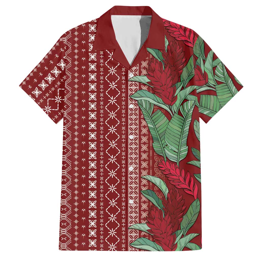 Women's Day Samoa Malu Tattoo Inspired Mix Teuila Hawaiian Shirt Scarlet