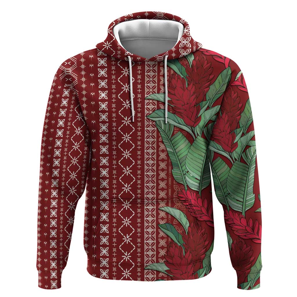 Women's Day Samoa Malu Tattoo Inspired Mix Teuila Hoodie Scarlet LT7 Pullover Hoodie Scarlet - Polynesian Pride