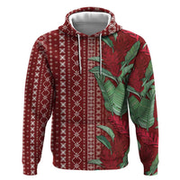Women's Day Samoa Malu Tattoo Inspired Mix Teuila Hoodie Scarlet LT7 Pullover Hoodie Scarlet - Polynesian Pride