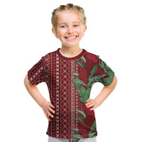 Women's Day Samoa Malu Tattoo Inspired Mix Teuila Kid T Shirt Scarlet LT7 Scarlet - Polynesian Pride