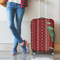 Women's Day Samoa Malu Tattoo Inspired Mix Teuila Luggage Cover Scarlet LT7 - Polynesian Pride