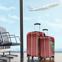 Women's Day Samoa Malu Tattoo Inspired Mix Teuila Luggage Cover Scarlet LT7 - Polynesian Pride