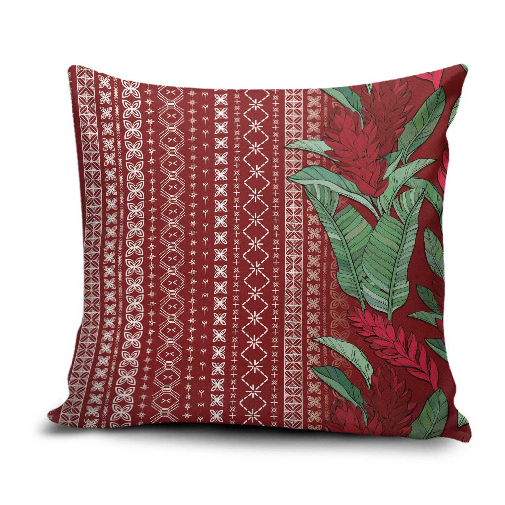 Women's Day Samoa Malu Tattoo Inspired Mix Teuila Pillow Cover Scarlet LT7 Scarlet - Polynesian Pride