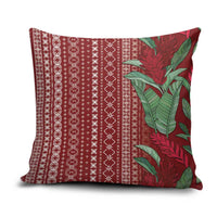 Women's Day Samoa Malu Tattoo Inspired Mix Teuila Pillow Cover Scarlet LT7 Scarlet - Polynesian Pride