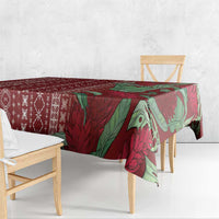 Women's Day Samoa Malu Tattoo Inspired Mix Teuila Tablecloth Scarlet LT7 - Polynesian Pride