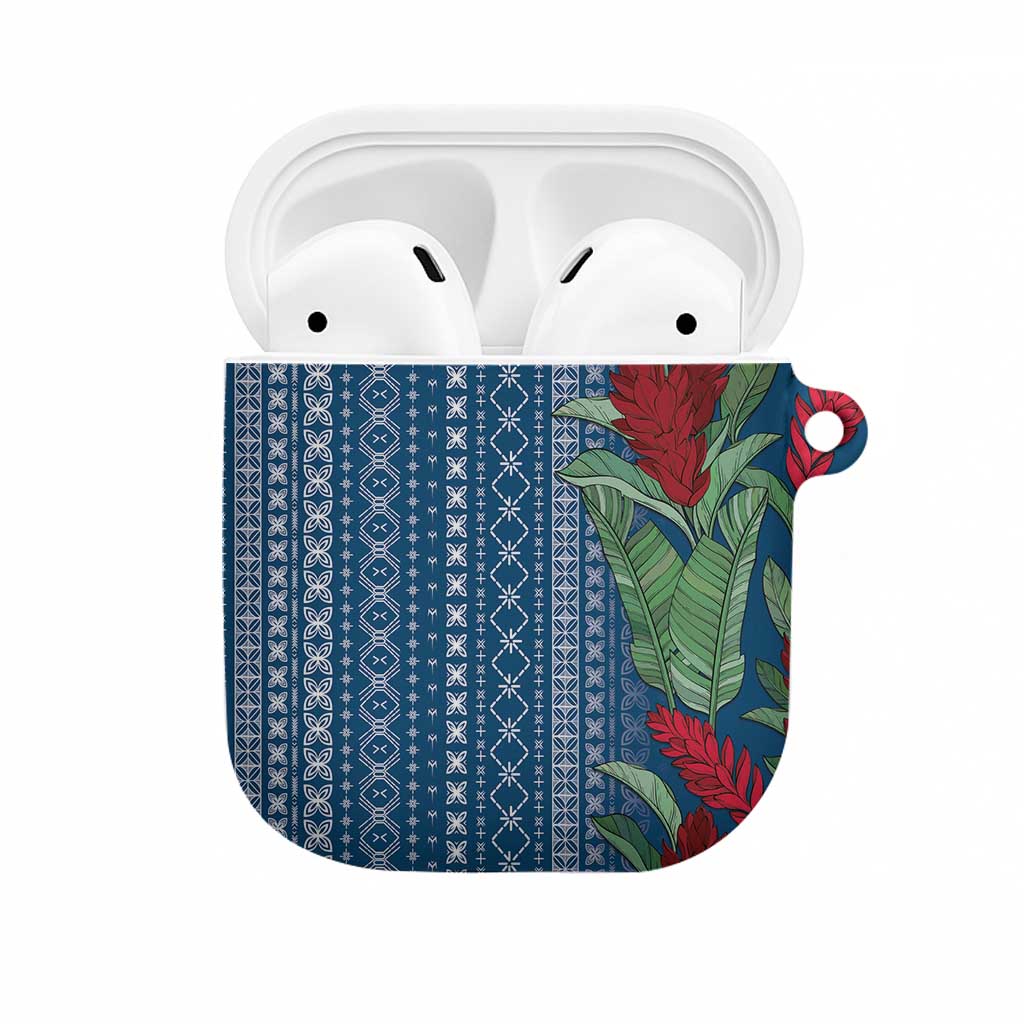 Women's Day Samoa Malu Tattoo Inspired Mix Teuila AirPods Case Royal Blue LT7 Royal Blue - Polynesian Pride