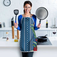 Women's Day Samoa Malu Tattoo Inspired Mix Teuila Apron Royal Blue LT7 - Polynesian Pride
