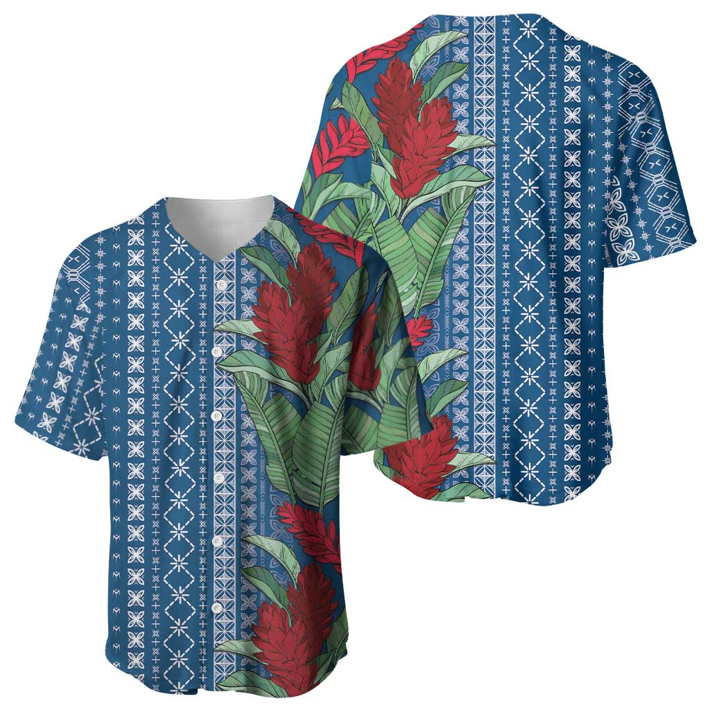 Women's Day Samoa Malu Tattoo Inspired Mix Teuila Baseball Jersey Royal Blue LT7 - Polynesian Pride
