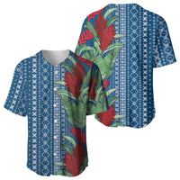 Women's Day Samoa Malu Tattoo Inspired Mix Teuila Baseball Jersey Royal Blue LT7 - Polynesian Pride