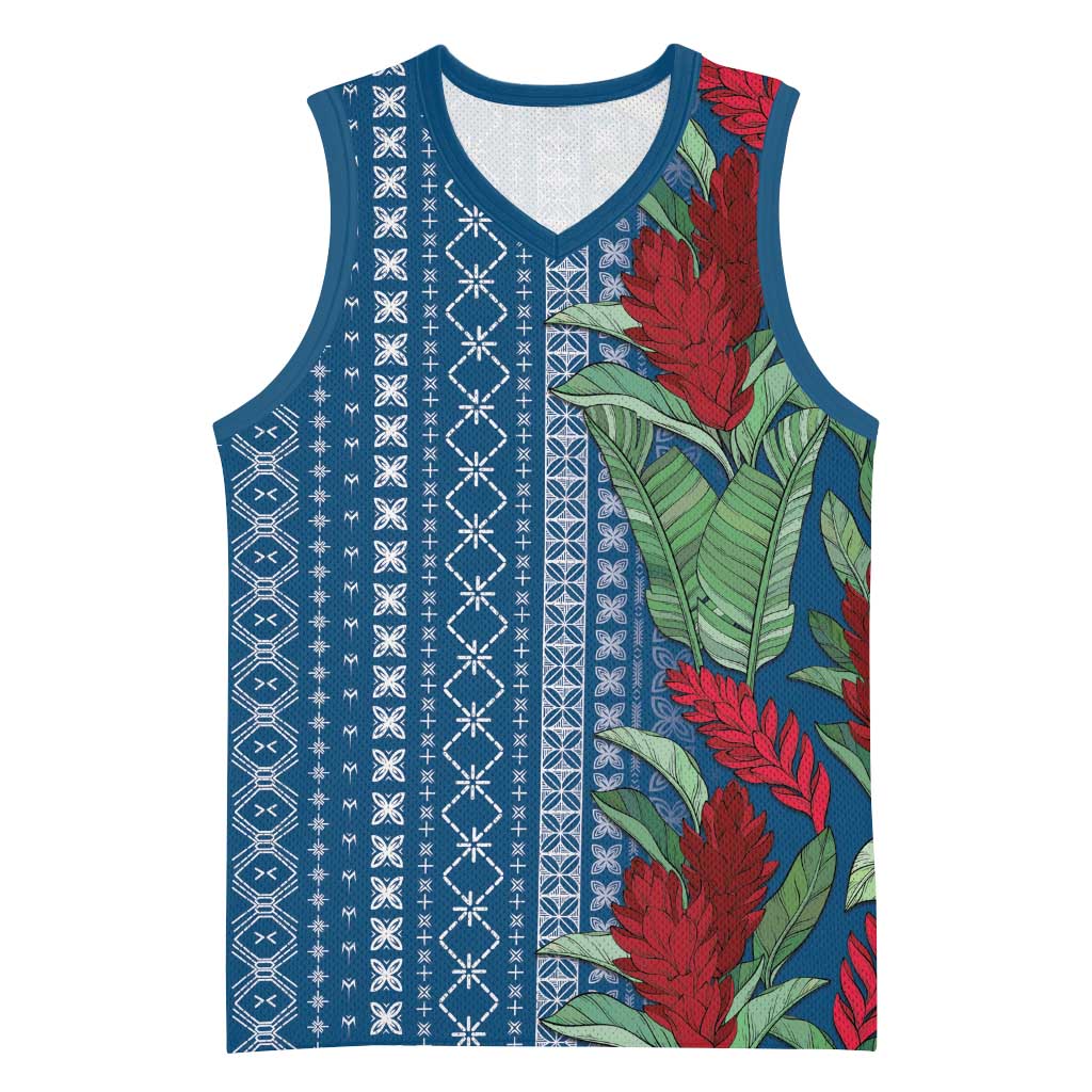 Women's Day Samoa Malu Tattoo Inspired Mix Teuila Basketball Jersey Royal Blue LT7 Unisex Royal Blue - Polynesian Pride