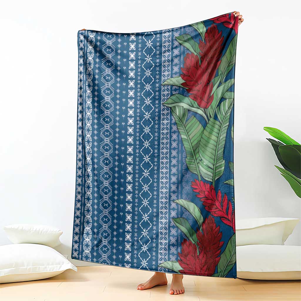 Women's Day Samoa Malu Tattoo Inspired Mix Teuila Blanket Royal Blue LT7 - Polynesian Pride