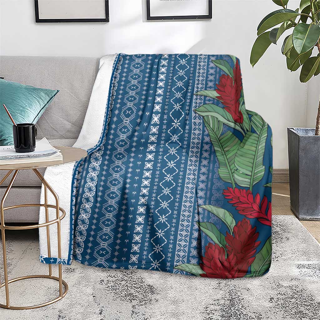 Women's Day Samoa Malu Tattoo Inspired Mix Teuila Blanket Royal Blue LT7 - Polynesian Pride