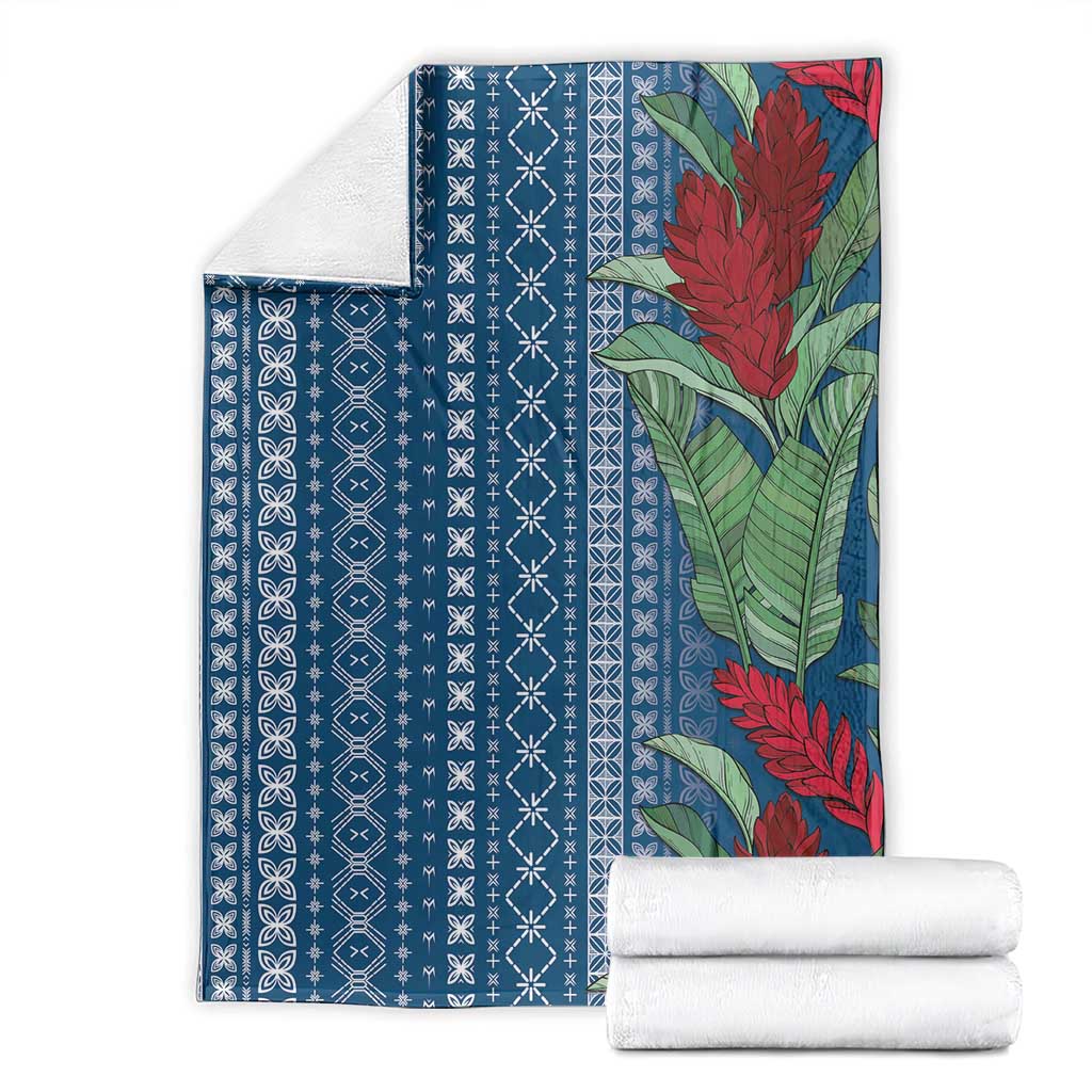 Women's Day Samoa Malu Tattoo Inspired Mix Teuila Blanket Royal Blue LT7 - Polynesian Pride