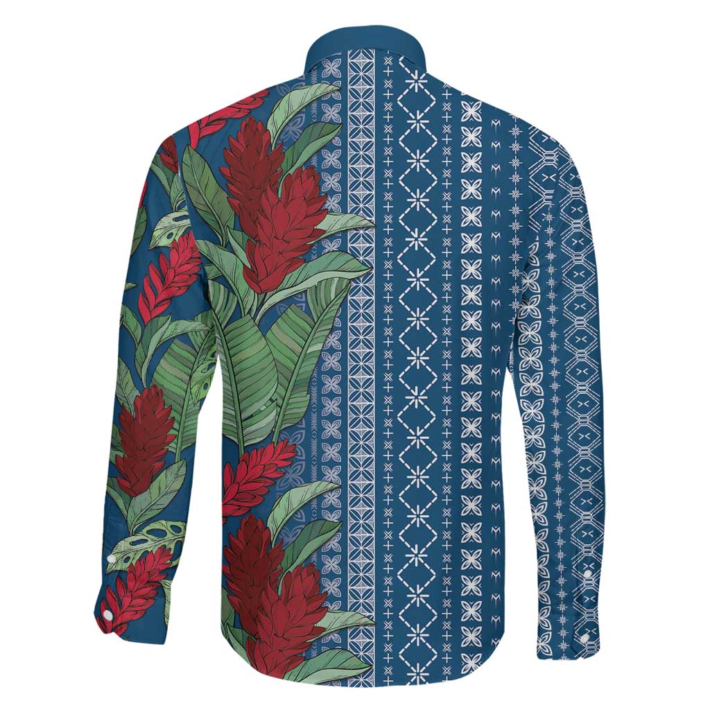 Women's Day Samoa Malu Tattoo Inspired Mix Teuila Family Matching Tank Maxi Dress and Hawaiian Shirt Royal Blue