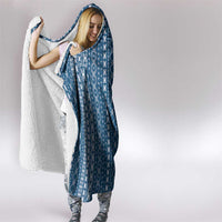 Women's Day Samoa Malu Tattoo Inspired Mix Teuila Hooded Blanket Royal Blue LT7 - Polynesian Pride
