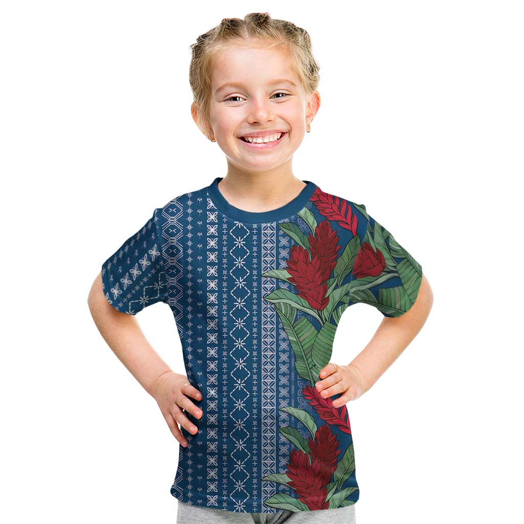 Women's Day Samoa Malu Tattoo Inspired Mix Teuila Kid T Shirt Royal Blue LT7 Royal Blue - Polynesian Pride
