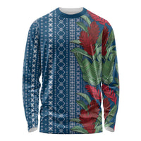 Women's Day Samoa Malu Tattoo Inspired Mix Teuila Long Sleeve Shirt Royal Blue LT7 Unisex Royal Blue - Polynesian Pride