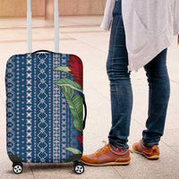 Women's Day Samoa Malu Tattoo Inspired Mix Teuila Luggage Cover Royal Blue LT7 Royal Blue - Polynesian Pride
