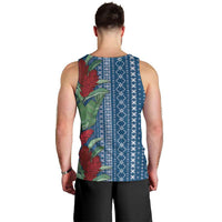 Women's Day Samoa Malu Tattoo Inspired Mix Teuila Men Tank Top Royal Blue LT7 - Polynesian Pride