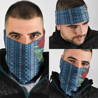 Women's Day Samoa Malu Tattoo Inspired Mix Teuila Neck Gaiter Royal Blue LT7 - Polynesian Pride