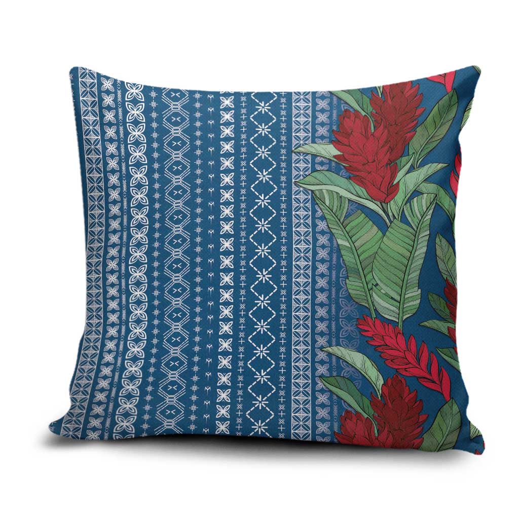 Women's Day Samoa Malu Tattoo Inspired Mix Teuila Pillow Cover Royal Blue LT7 Royal Blue - Polynesian Pride