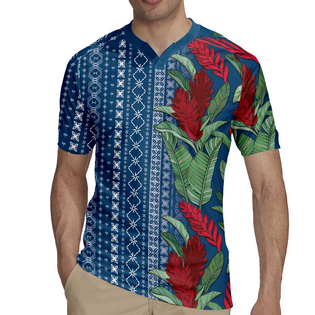 Women's Day Samoa Malu Tattoo Inspired Mix Teuila Rugby Jersey Royal Blue LT7 - Polynesian Pride