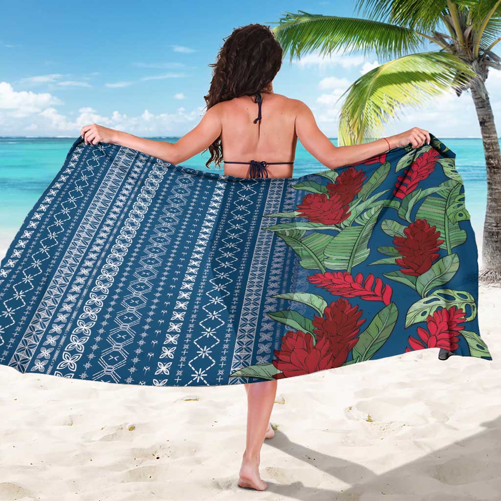 Women's Day Samoa Malu Tattoo Inspired Mix Teuila Sarong Royal Blue LT7 - Polynesian Pride