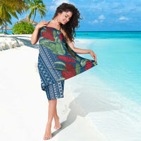 Women's Day Samoa Malu Tattoo Inspired Mix Teuila Sarong Royal Blue LT7 - Polynesian Pride