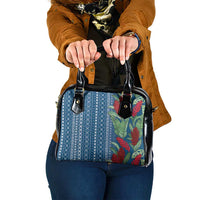 Women's Day Samoa Malu Tattoo Inspired Mix Teuila Shoulder Handbag Royal Blue LT7 One Size Royal Blue - Polynesian Pride