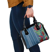 Women's Day Samoa Malu Tattoo Inspired Mix Teuila Shoulder Handbag Royal Blue LT7 - Polynesian Pride