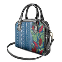 Women's Day Samoa Malu Tattoo Inspired Mix Teuila Shoulder Handbag Royal Blue LT7 - Polynesian Pride