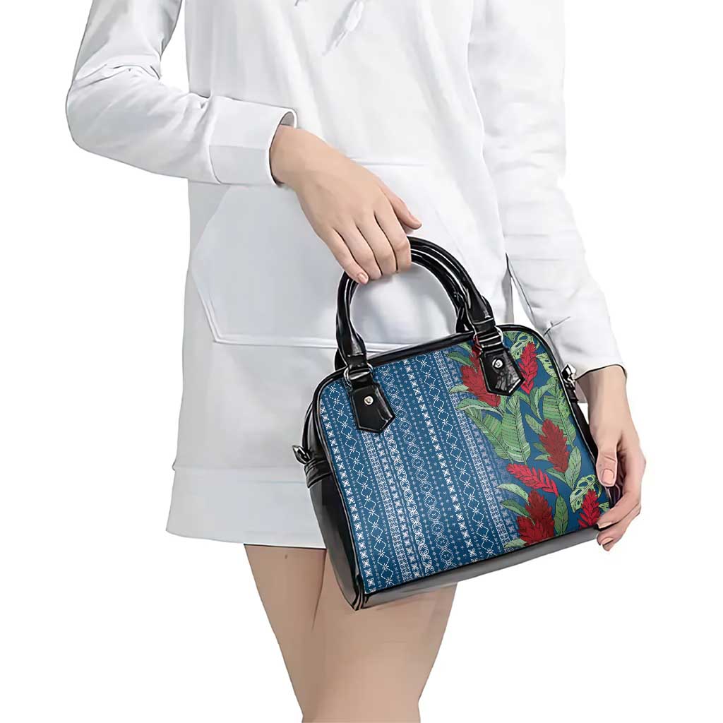 Women's Day Samoa Malu Tattoo Inspired Mix Teuila Shoulder Handbag Royal Blue LT7 - Polynesian Pride