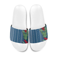 Women's Day Samoa Malu Tattoo Inspired Mix Teuila Slide Sandals Royal Blue LT7 Royal Blue - Polynesian Pride