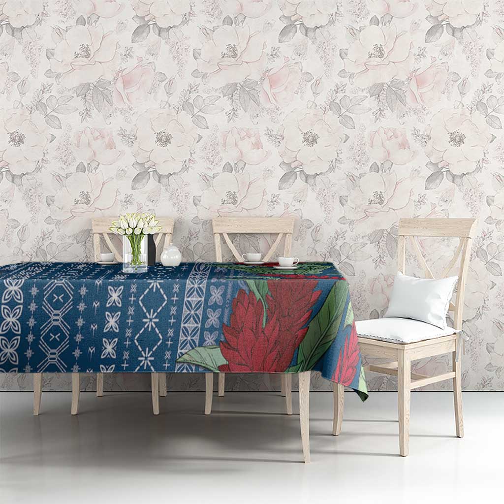 Women's Day Samoa Malu Tattoo Inspired Mix Teuila Tablecloth Royal Blue LT7 - Polynesian Pride