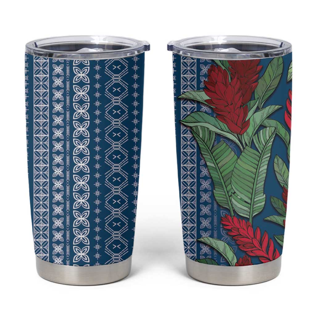 Women's Day Samoa Malu Tattoo Inspired Mix Teuila Tumbler Cup Royal Blue LT7 Royal Blue - Polynesian Pride