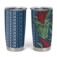 Women's Day Samoa Malu Tattoo Inspired Mix Teuila Tumbler Cup Royal Blue LT7 Royal Blue - Polynesian Pride